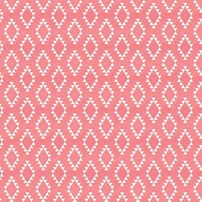 Aztec Crosshatch Pink SMALL scale