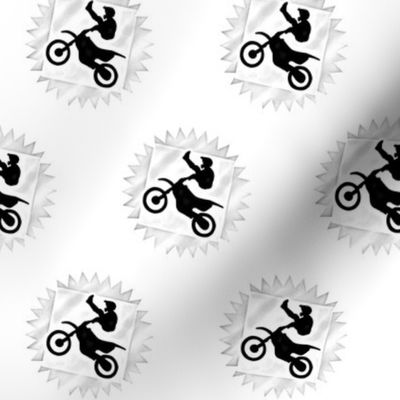 Black & White Dirt Bike 