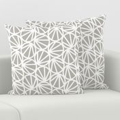 Mari - Geometric Circles - Grey, White Line - Large Scale