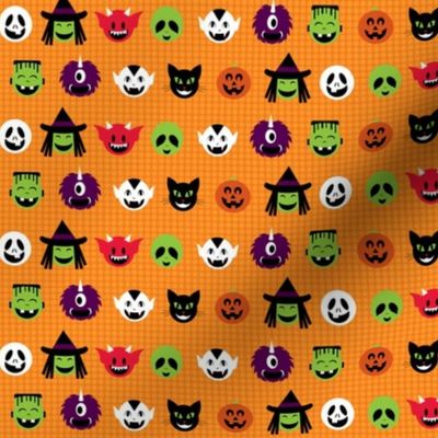 Kawaii Halloweenies - Orange