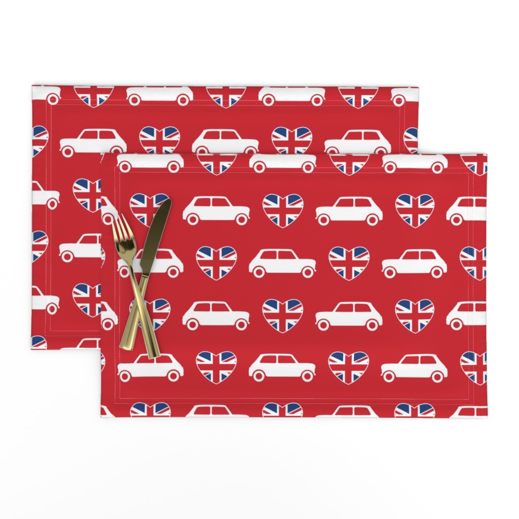 Mini Cooper Hearts - Union Jack Red - Large