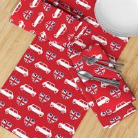 Mini Cooper Hearts - Union Jack Red - Large