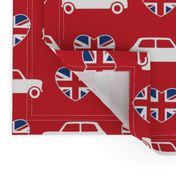 Mini Cooper Hearts - Union Jack Red - Large