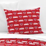 Mini Cooper Hearts - Union Jack Red - Large