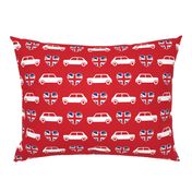 Mini Cooper Hearts - Union Jack Red - Large