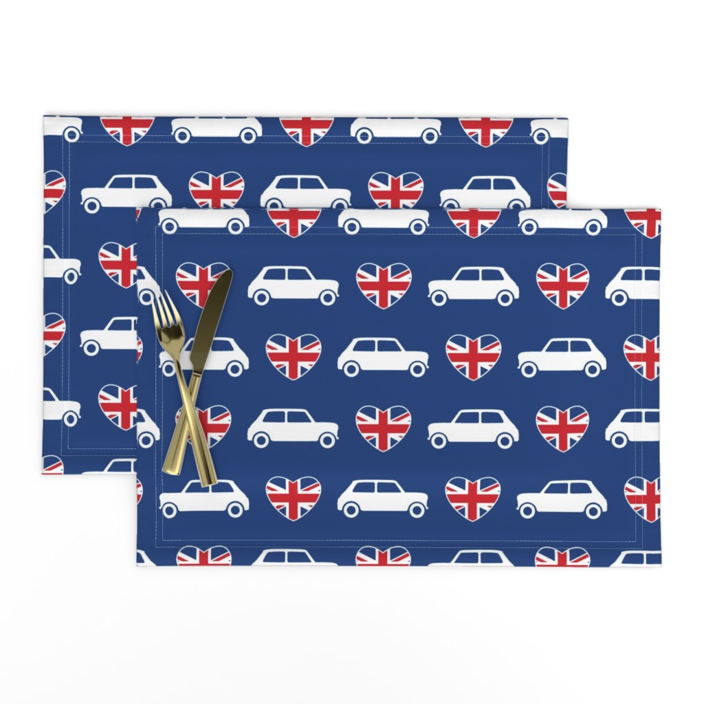 Mini Cooper Hearts - Union Jack Blue - Large