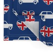 Mini Cooper Hearts - Union Jack Blue - Large