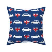 Mini Cooper Hearts - Union Jack Blue - Large