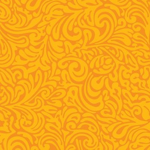 swirl botanical - naranja