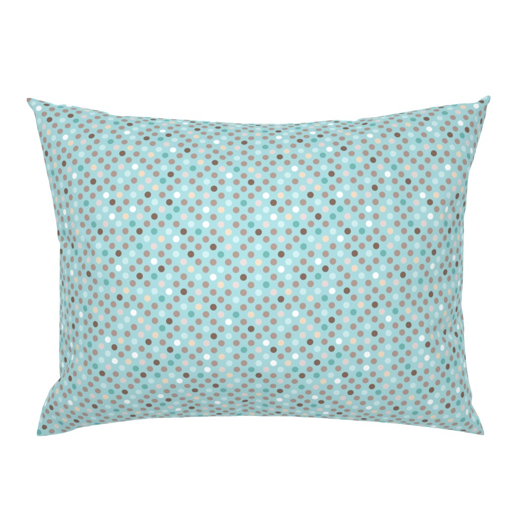 Cat polkadot blue