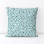 Cat polkadot blue