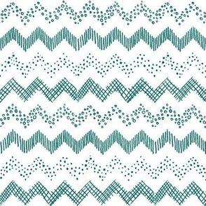 Blue Sketchy Chevron