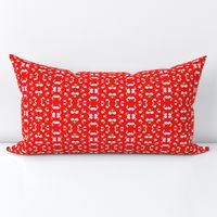 Samia pretty abstract art design in red 