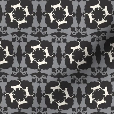 Cat Square Dance grey_black_creme_a