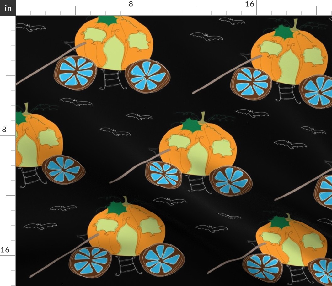 abandoned pumpkin carriage