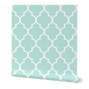 Mint Quatrefoil to Match Magenta Paeonia 