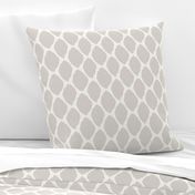 Oval Ikat in Warm Gray Linen