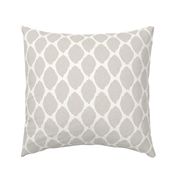 Oval Ikat in Warm Gray Linen