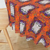 CAT DAMASK ORANGE