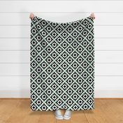 (NOW 100% BIGGER) Pale green mint weave geometric West by Southwest by Su_G_©SuSchaefer