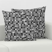 8-bit Pixel Blocks - Black, Grey, White