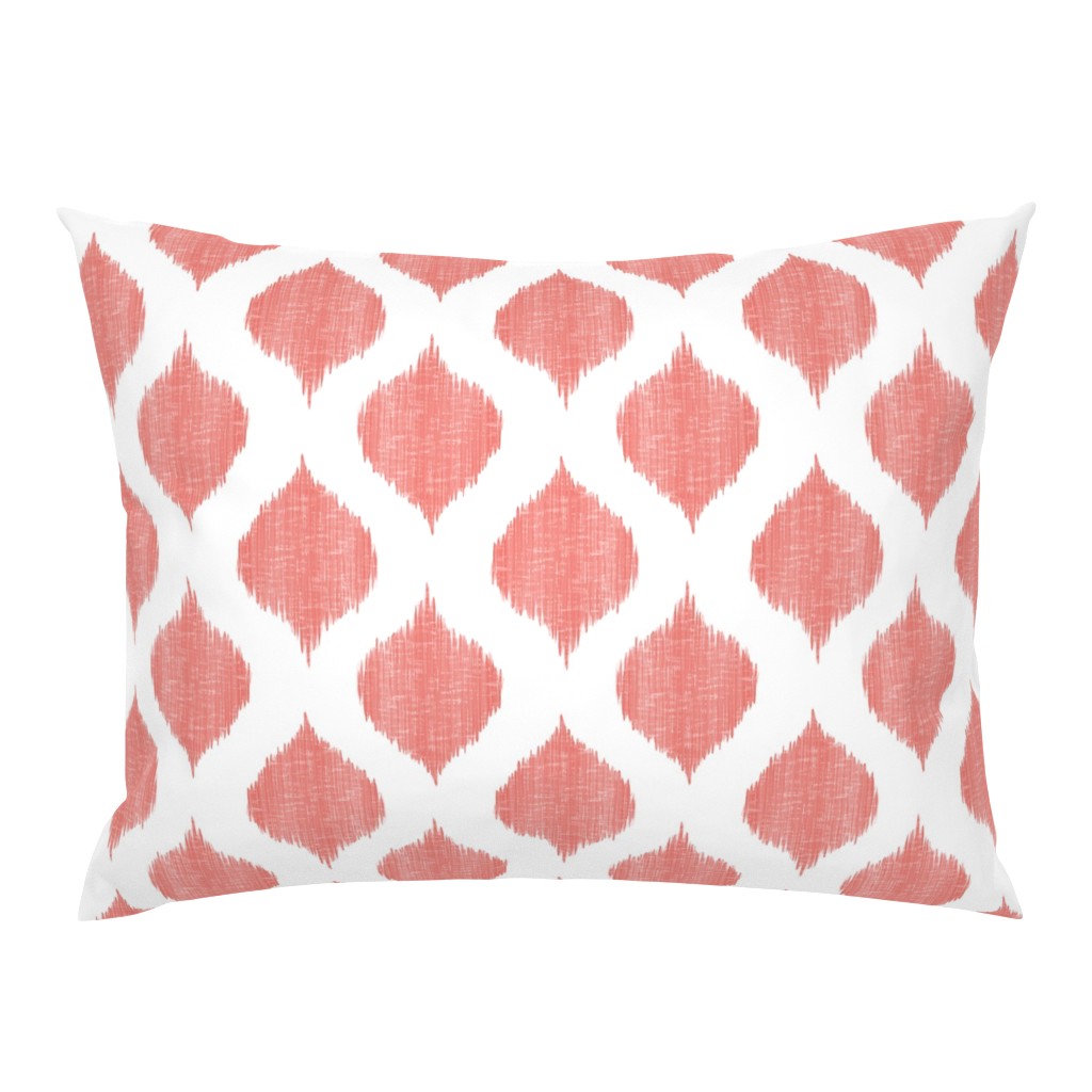 Lela Ikat in Coral 