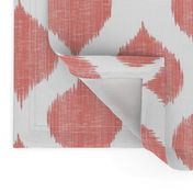 Lela Ikat in Coral 