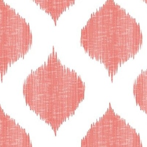 Lela Ikat in Coral 