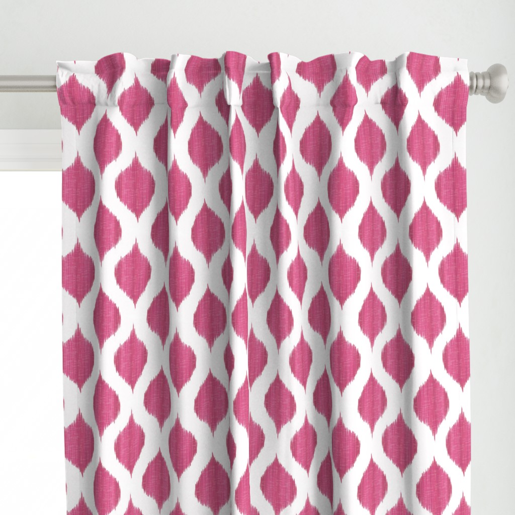 Lela Ikat in Fuchsia