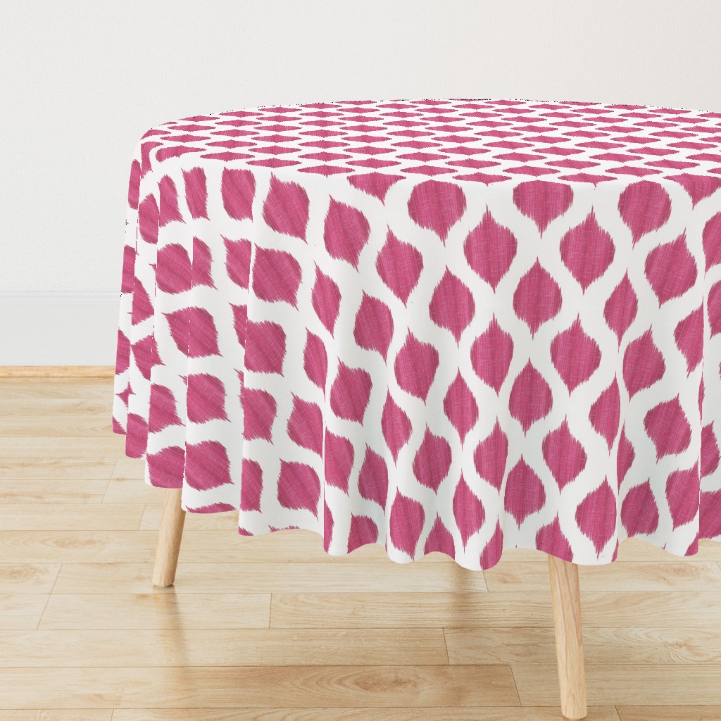 Lela Ikat in Fuchsia