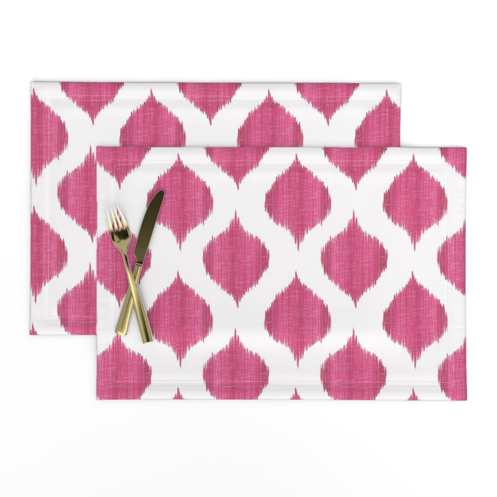 Lela Ikat in Fuchsia