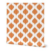 Lela Ikat in Tangerine