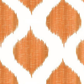 Lela Ikat in Tangerine