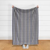 Puttin' on the Ritz Stripe in Navy and Gilt