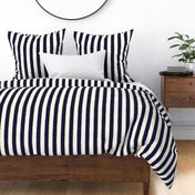 Puttin' on the Ritz Stripe in Navy and Gilt