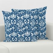 Damask Cats - BLUE