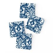 Damask Cats - BLUE