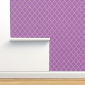 Quatrefoil - Mauve on Orchid