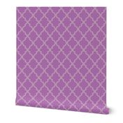 Quatrefoil - Mauve on Orchid