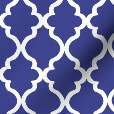 Quatrefoil - Royal Blue