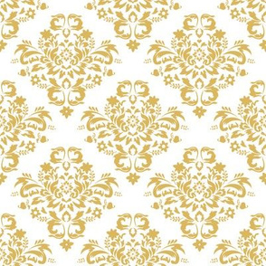 Damask - Misted Yellow