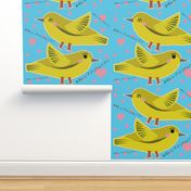 A Walloping Winking Warbler (Fat Quarter Version)