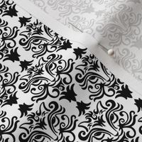 black cat damask