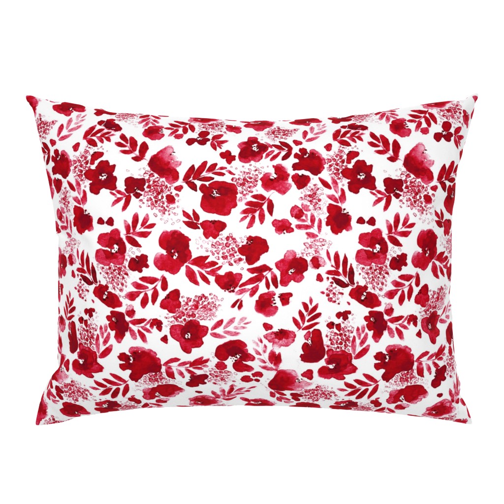 Floret Floral Pattern Red