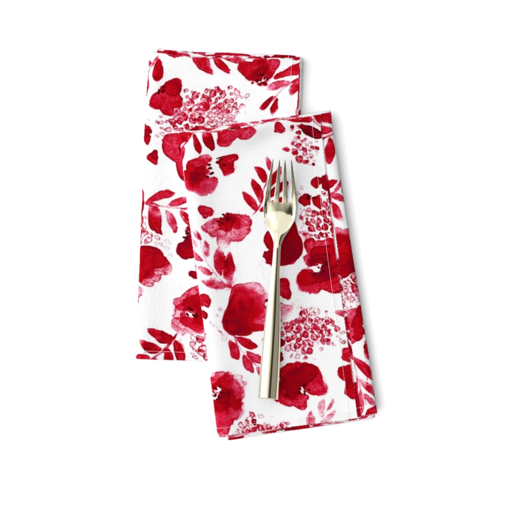 Floret Floral Pattern Red