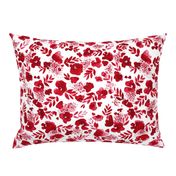 Floret Floral Pattern Red