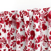 Floret Floral Pattern Red