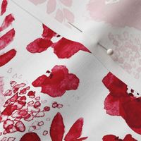 Floret Floral Pattern Red