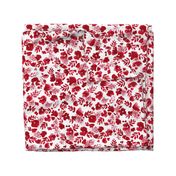 Floret Floral Pattern Red