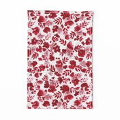 Floret Floral Pattern Red